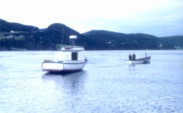 645: The "Kittiwake" under construction. (1983) [courtesy of Bernard Mulrooney]